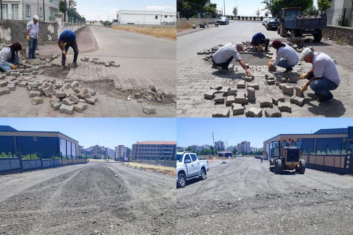 Bağlar'da yeni kaldırım ve parke taşı döşeme çalışmaları devam ediyor Bağlar'da yeni kaldırım ve parke taşı döşeme çalışmaları devam ediyor